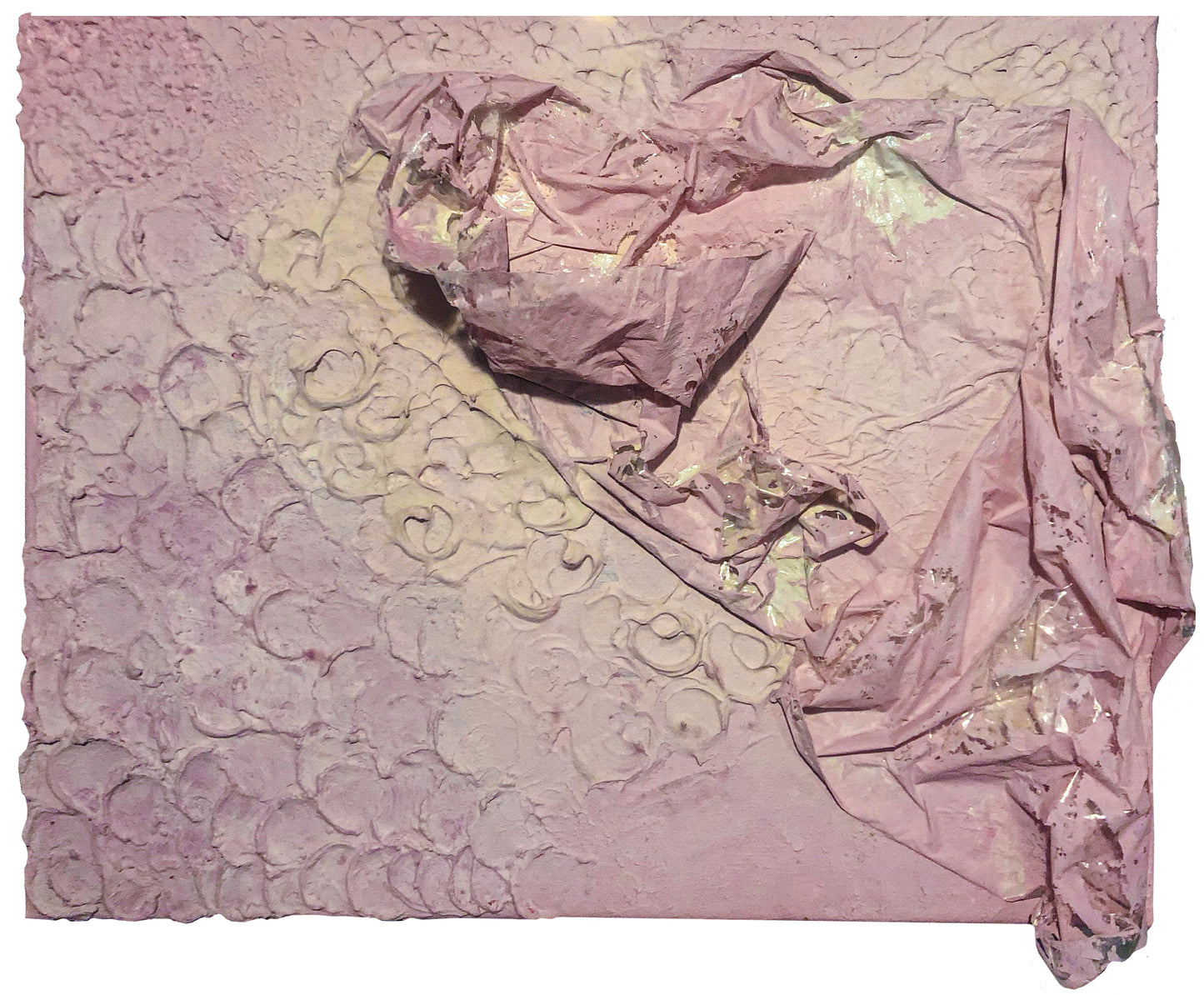 Amanda Woodson Art - Pink Textured Paiting